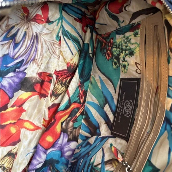 ORIGINAL BY SHARIF Sharif Couture BLUE SUEDE AND CROCODILE PRINT handbag - Picture 8 of 8